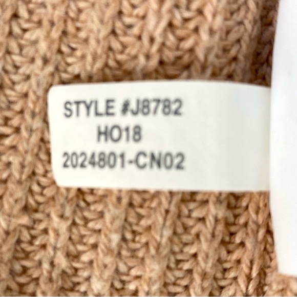 MADEWELL Cozy Ribbed Pocket Sweater in Camel Blush, Size S - Picture 11 of 12
